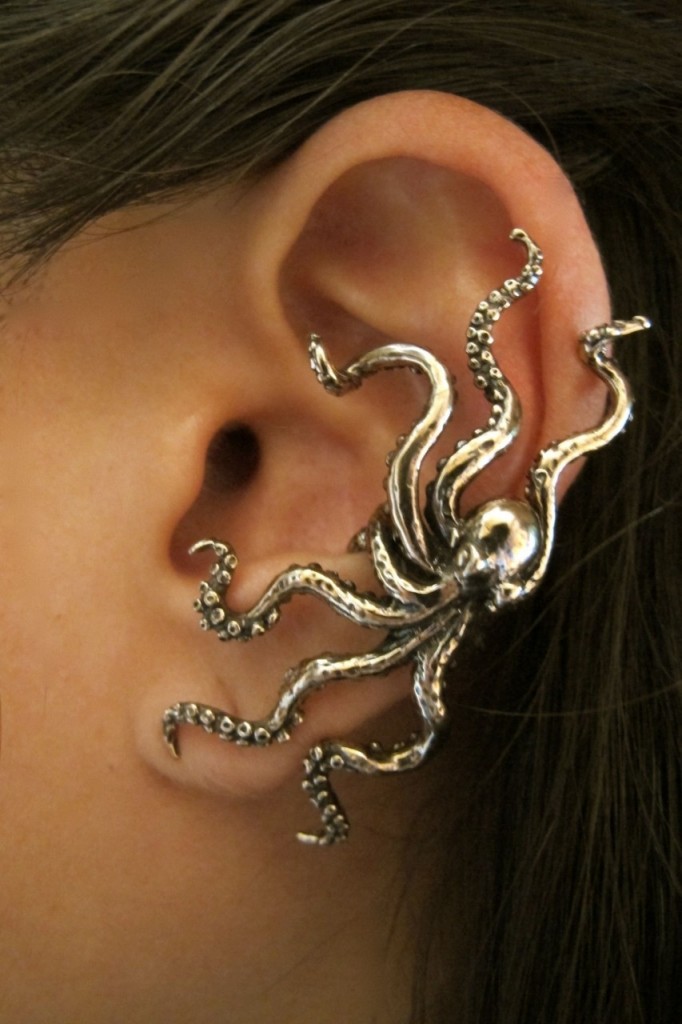 Genuine Marty Magic Bronze Octopus Ear Cuff