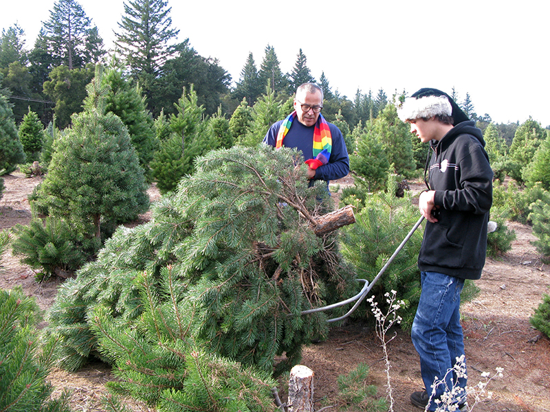 John & Art at the Tree Farm