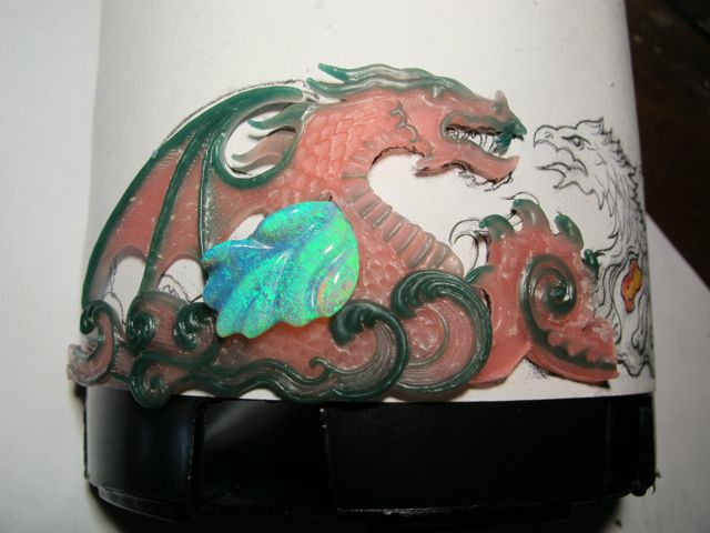 Phoenix_Dragon_Tiara_Wax_Carving