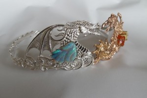 Dragon section of the tiara