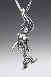 Silver Mermaid Charm
