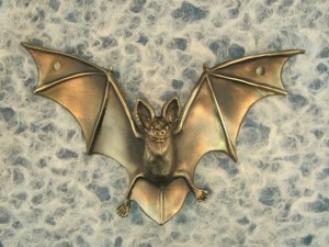Bronze Bat Drawer Pull