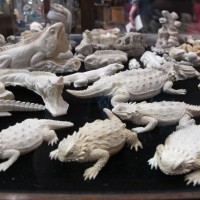Bali Carvings - Tucson Gem and Mineral Show