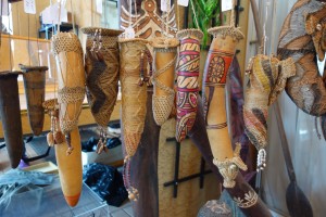 Papua New Guinea penis sheaths - Tucson Gem and Mineral Show