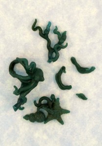 Ouch! Broken pieces of wax. Poseidon's Gift Ear Cuff