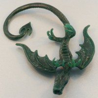 Balerion Dragon Ear Wrap - Underbelly detail in wax