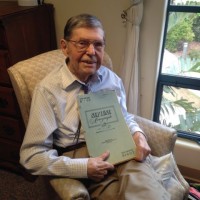 My father John C. Crowell at 97 years old with the Neptune Monograph