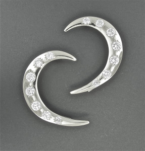 Crescent Moon Ear Wrap with CZ's