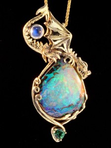 Archipelago Moon Dragon Opal Pendant