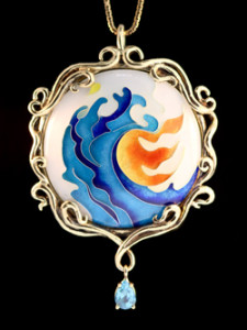 Fire and Water Cloisonne 