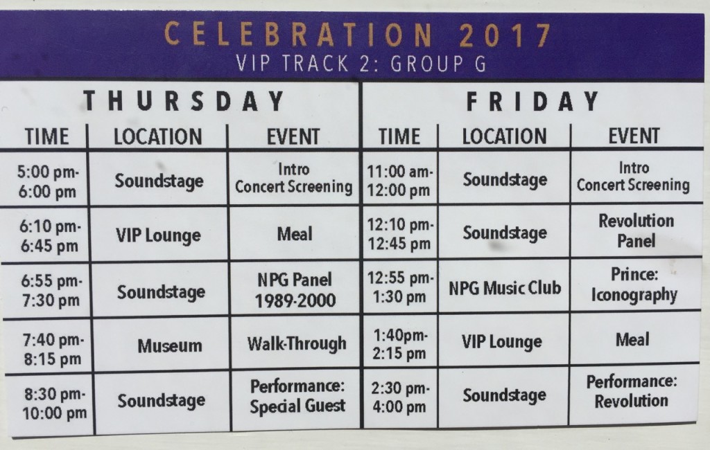 CelebrationSchedule:Thurs:Friday