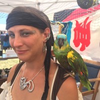 Pirate Jackie and Parrot