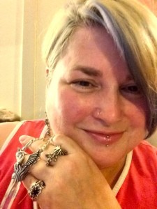 Tracey wearing Vintage Marty Magic Jewelry