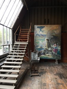 N.C. Wyeth's painting studio