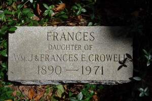Frances Crowell - Grave Marker